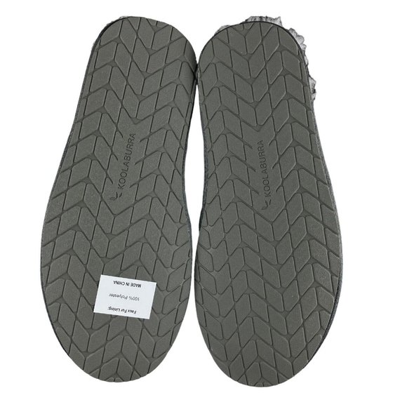 Koolaburra by UGG Men's Grey Sting Suede Fur Slippers Size 10 - Picture 9 of 10